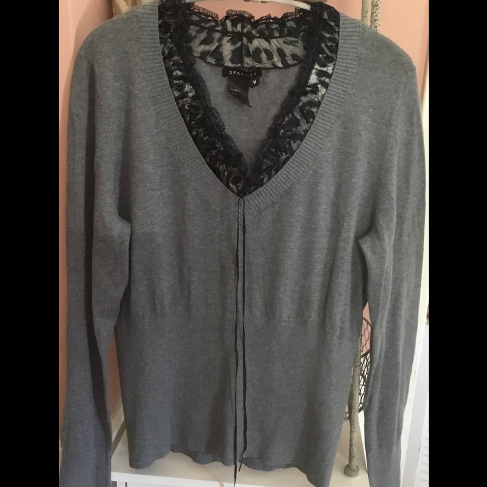 Spanner V-Neck Sweater Ladies Medium